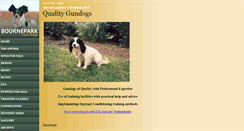 Desktop Screenshot of bourneparkgundogs.com
