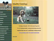 Tablet Screenshot of bourneparkgundogs.com